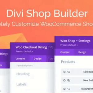 Divi Shop Builder For WooCommerce Latest - Gpl Creators