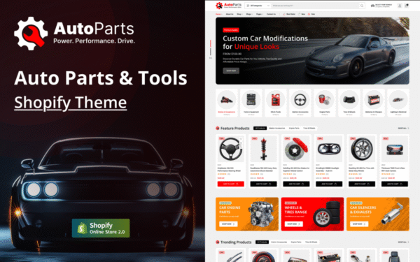 AutoParts - Auto Spare Parts & Car Accessories Store Shopify Theme
